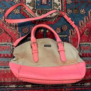 Kate Spade Fabric Coral Sloan Satchel